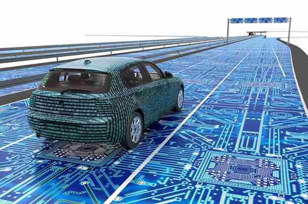 Deelauto op waterstof rijdt over digitale snelweg
