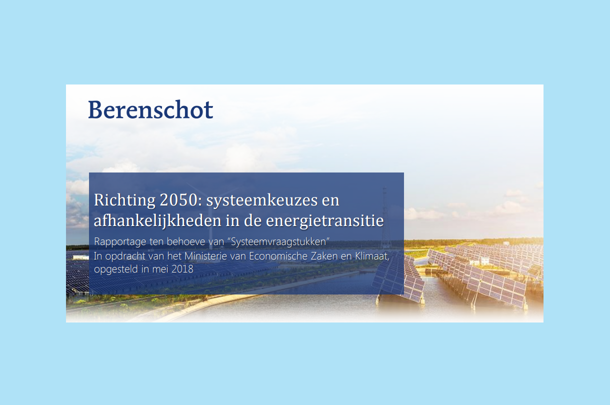 Systeemvraagstukken en afhankelijkheden in de energietransitie Systeemvraagstukken en afhankelijkheden in de energietransitie