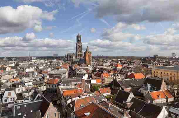 Panorama van de stad Utrecht