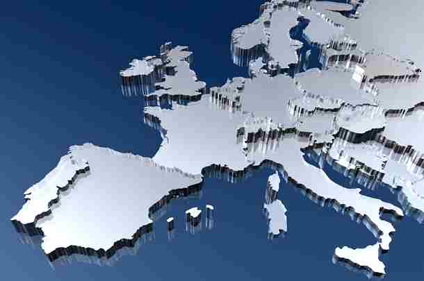 Kaart van deelnemende landen Europese Unie
