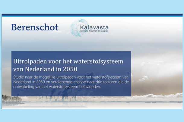 Uitrolpaden voor het waterstofsysteem van Nederland in 2050